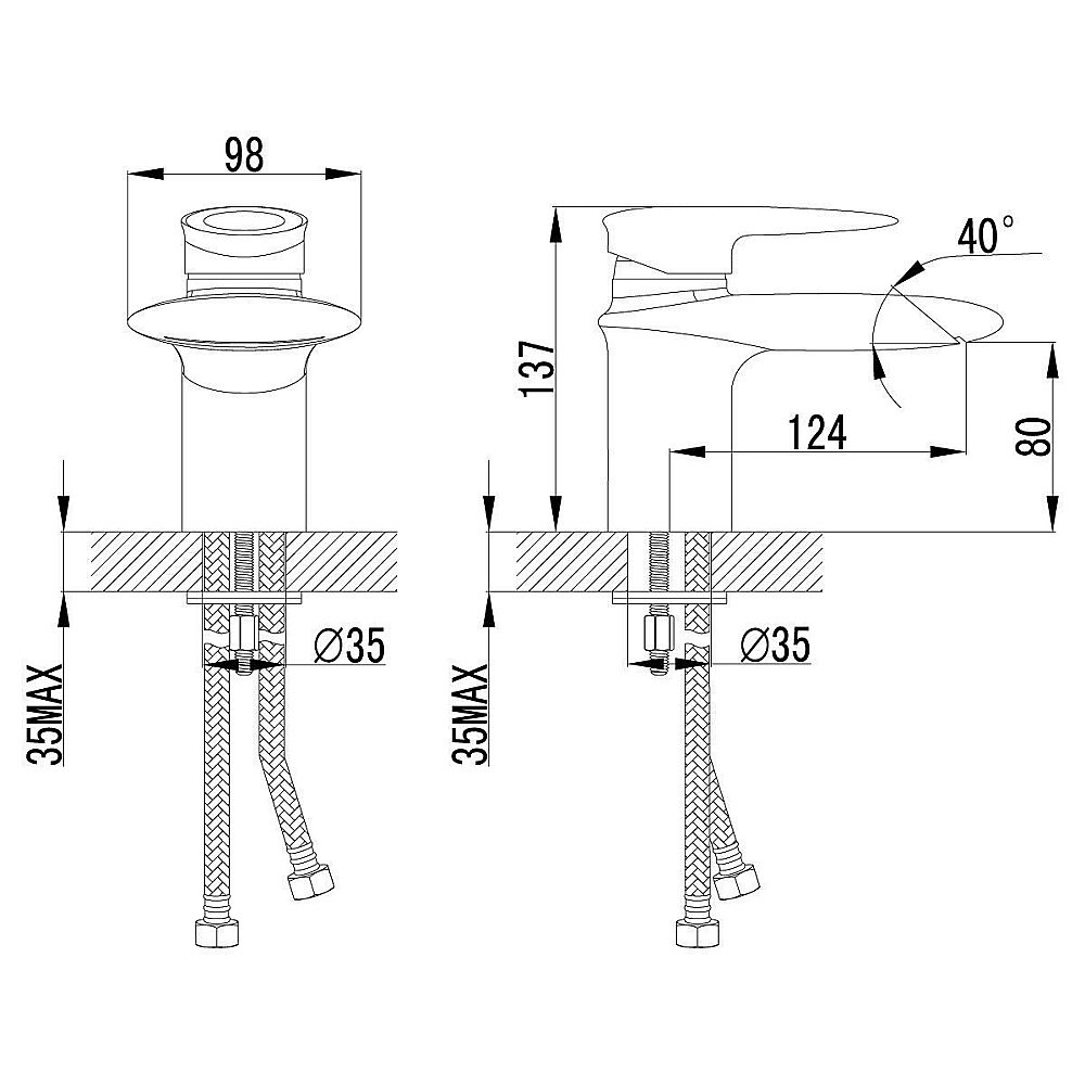 Смеситель для раковины Lemark Status LM4446C купить в интернет-магазине сантехники Sanbest