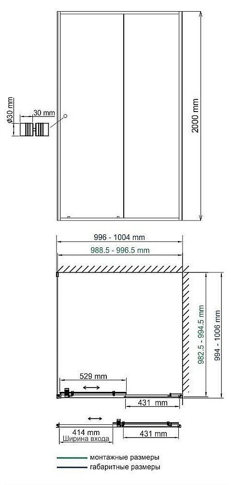 Душевой уголок WasserKRAFT Rhin 44S19 100x100 купить в интернет-магазине Sanbest