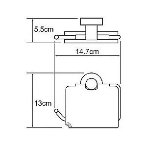 Держатель туалетной бумаги WasserKRAFT Isen К-4025 купить в интернет-магазине сантехники Sanbest