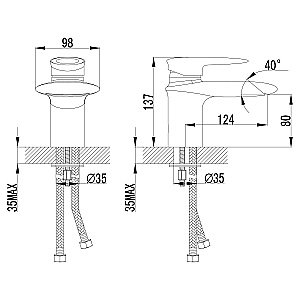 Смеситель для раковины Lemark Status LM4446C купить в интернет-магазине сантехники Sanbest