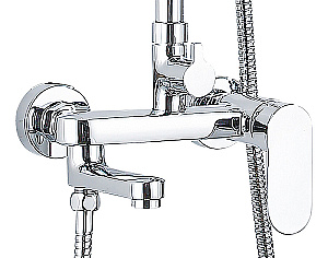 Душевая система Azario ARIZONA AZ-20S хром купить в интернет-магазине сантехники Sanbest