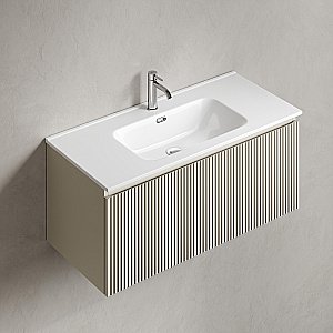 Тумба с раковиной Sancos Snob R 1.0 SNR1.0100CE/CN7003 Beige Soft для ванной в интернет-магазине Sanbest