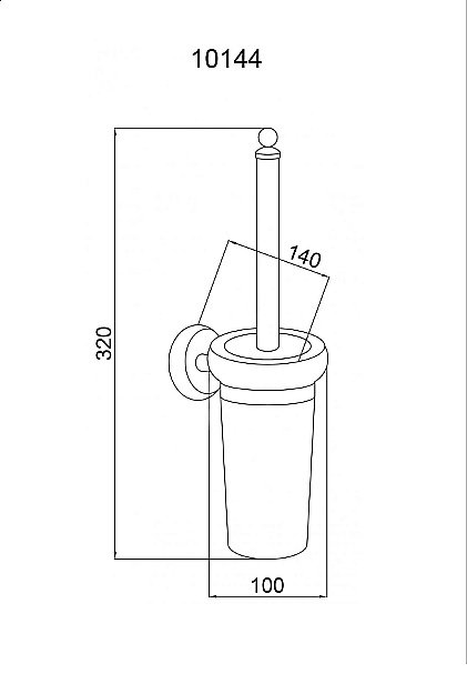 Ершик Boheme Vogue Bianco 10144 купить в интернет-магазине сантехники Sanbest