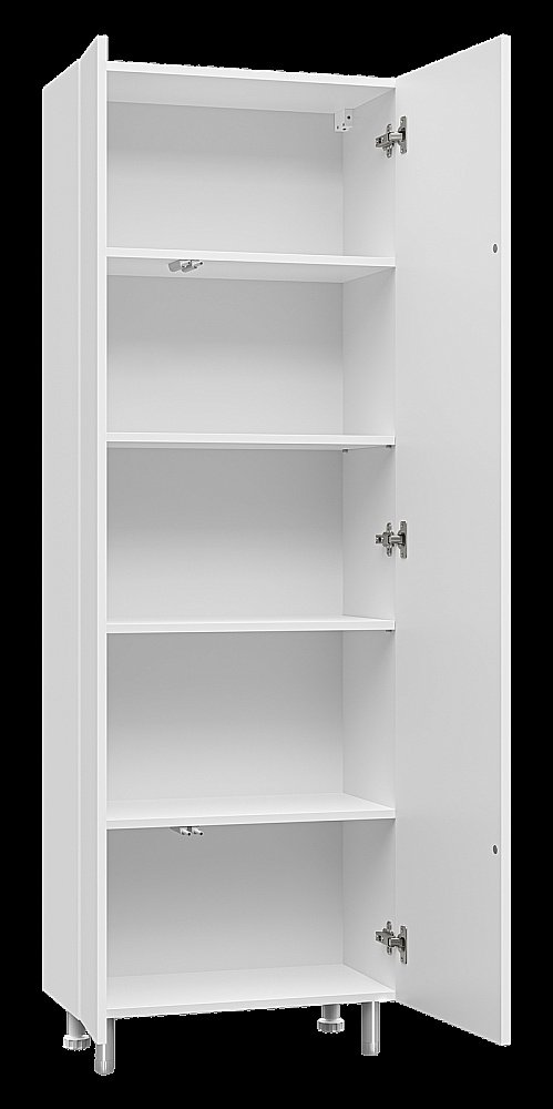 Пенал напольный Misty Лира 60 П-Лир0501-01Л белый для ванной в интернет-магазине сантехники Sanbest