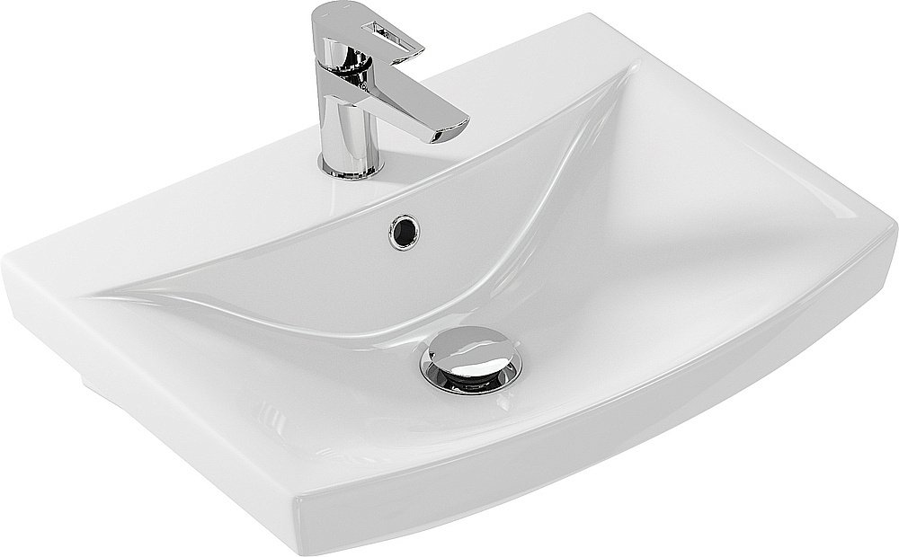 Раковина на пьедестале Cersanit CARINA 55 белая купить в интернет-магазине Sanbest