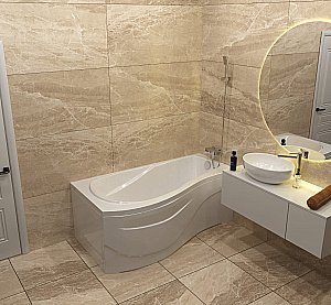 Акриловая ванна Timo VINO1792 170x92 белая купить в интернет-магазине Sanbest