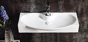 Раковина подвесная Gid 68 STR 4282A 61115 белая купить в интернет-магазине Sanbest