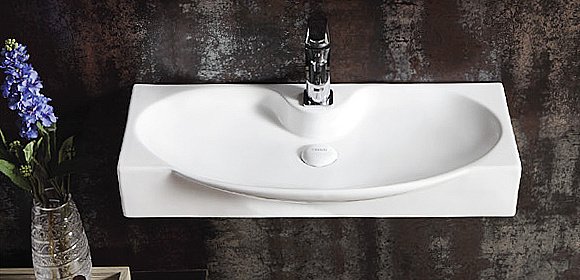 Раковина подвесная Gid 68 STR 4282A 61115 белая купить в интернет-магазине Sanbest