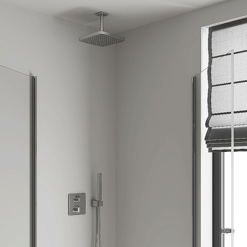 Верхний душ Grohe Tempesta Cube 250 26688000 белый/хром купить в интернет-магазине сантехники Sanbest