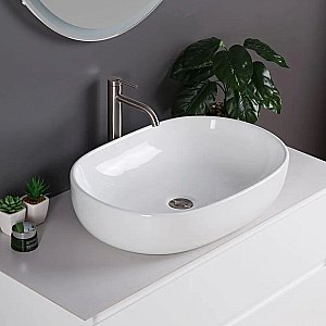 Раковина накладная Belbagno 60 BB1084 белая купить в интернет-магазине Sanbest