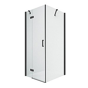 Душевой уголок NEW TRENDY NEW RENOMA BLACK 90x100 стекло прозрачное/профиль черный купить в интернет-магазине Sanbest