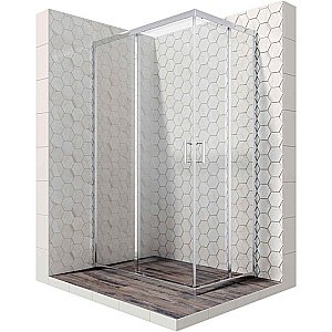 Душевой уголок Ambassador Kingston 14011120 100х80 стекло прозрачное/профиль хром купить в интернет-магазине Sanbest