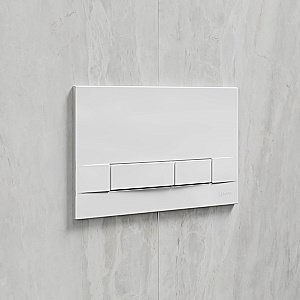 Кнопка для инсталляции Lemark Bit 9804008 белая глянцевая купить в интернет-магазине сантехники Sanbest