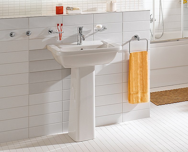 Раковина на пьедестале Vitra Form 300 9602B003-7650 белая купить в интернет-магазине Sanbest