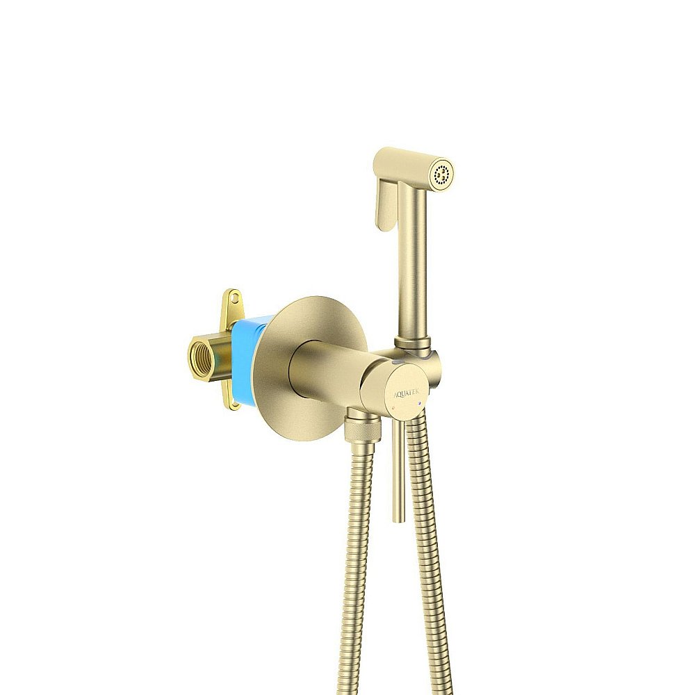 Гигиенический душ Aquatek Европа AQ1021BG золото шлифованное купить в интернет-магазине сантехники Sanbest