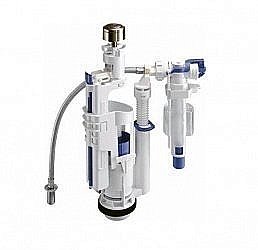 Механизм двойного слива Kerasan Retro 750993 с нижним подводом воды, цвет кнопки бронза купить в интернет-магазине сантехники Sanbest