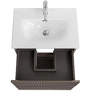 Тумба с раковиной BelBagno 60 UNO-MINI-600-2C-SO-СO+BB-8099-3-60 бежевая матовая для ванной в интернет-магазине Sanbest