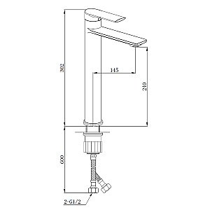Смеситель для раковины Boch Mann MIMI XL BM8592 купить в интернет-магазине сантехники Sanbest