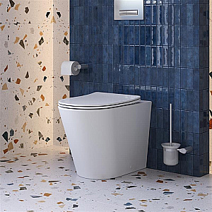 Унитаз приставной напольный BelBagno Flay-Tor BB1003CB-TOR/SC белый, безободковый, с крышкой микролифт, слив-торнадо купить в интернет-магазине Sanbest