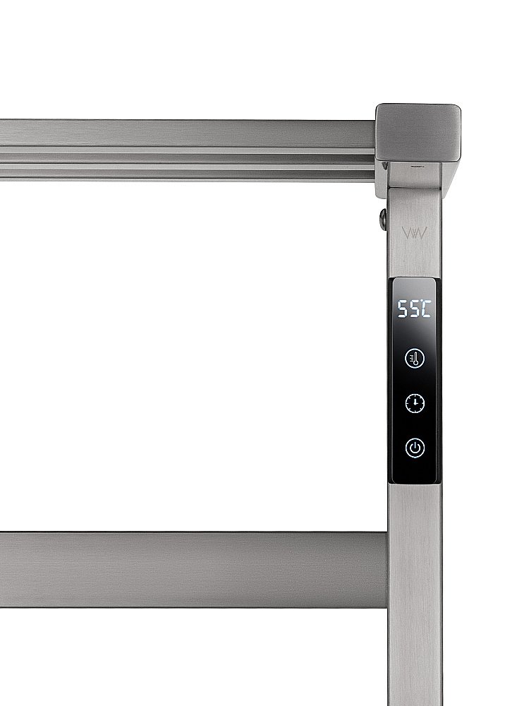 Полотенцесушитель электрический WONZON & WOGHAND FRANKFURT, Брашированный никель (WW-A1026-BR) купить в интернет-магазине сантехники Sanbest