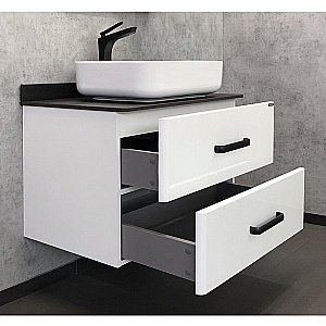 Тумба с раковиной Comforty Амстердам 00-00004668 75 белая для ванной в интернет-магазине Sanbest