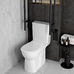 Унитаз-компакт VitrA Conforma 9899B003-7200 с бачком, с сиденьем без микролифта, белый купить в интернет-магазине Sanbest