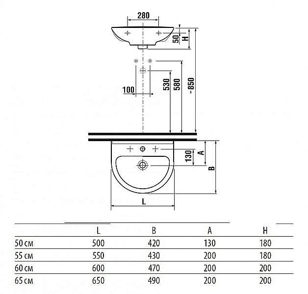 Раковина Jika Mio 8.1071.3.000.104.1 60 купить в интернет-магазине Sanbest