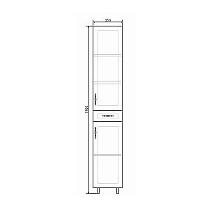 Пенал Comforty Севилья 35 для ванной в интернет-магазине сантехники Sanbest