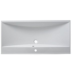 Тумба с раковиной Aquanet Верона 100/Aquanet Нота-100 напольная ящик и дверцы белая глянцевая для ванной в интернет-магазине Sanbest