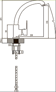 Смеситель для кухни Elghansa Kitchen Color 5661097-White Stone белый купить в интернет-магазине сантехники Sanbest