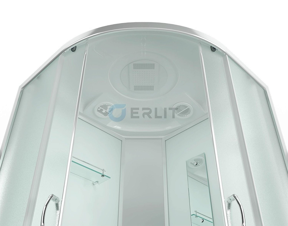Душевая кабина Erlit ER3508P-C3-RUS 80x80 матовое стекло купить в интернет-магазине Sanbest