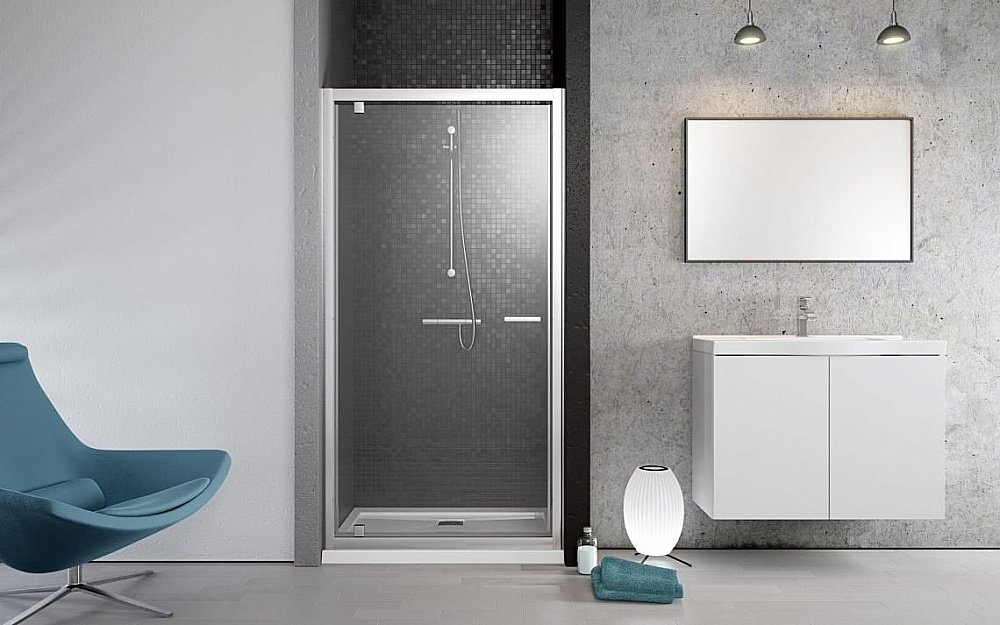 Душевая дверь Radaway Twist DWJ 80 стекло прозрачное купить в интернет-магазине Sanbest