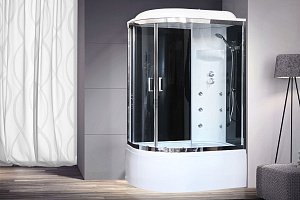 Душевая кабина Royal Bath RB8120BK3-BT-CH 120x80 профиль хром/стекло прозрачное купить в интернет-магазине Sanbest