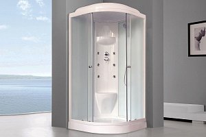 Душевая кабина Royal Bath RB90HK7-WC 90x90 профиль белый/стекло матовое купить в интернет-магазине Sanbest