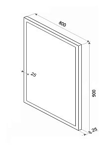 Зеркало Континент Sevilla ЗЛП549 80x90 в ванную от интернет-магазине сантехники Sanbest