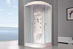Душевая кабина Royal Bath RB90HK7-WC 90x90 профиль белый/стекло матовое купить в интернет-магазине Sanbest