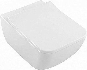 Унитаз подвесной Villeroy&Boch Venticello 4611RSR1 альпийский белый, безободковый, с крышкой микролифт купить в интернет-магазине Sanbest