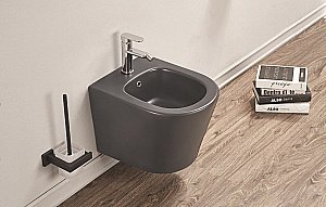 Биде подвесное CeramaLux 5330MDH серый купить в интернет-магазине Sanbest