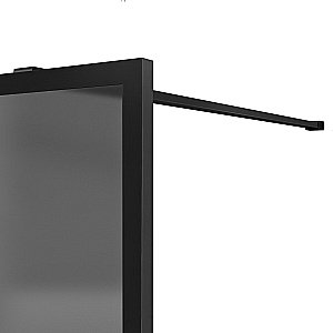 Душевая перегородка Vincea Walk-In VSW-1HP900GFB 90 профиль черный матовый/стекло матовое тонированное купить в интернет-магазине Sanbest