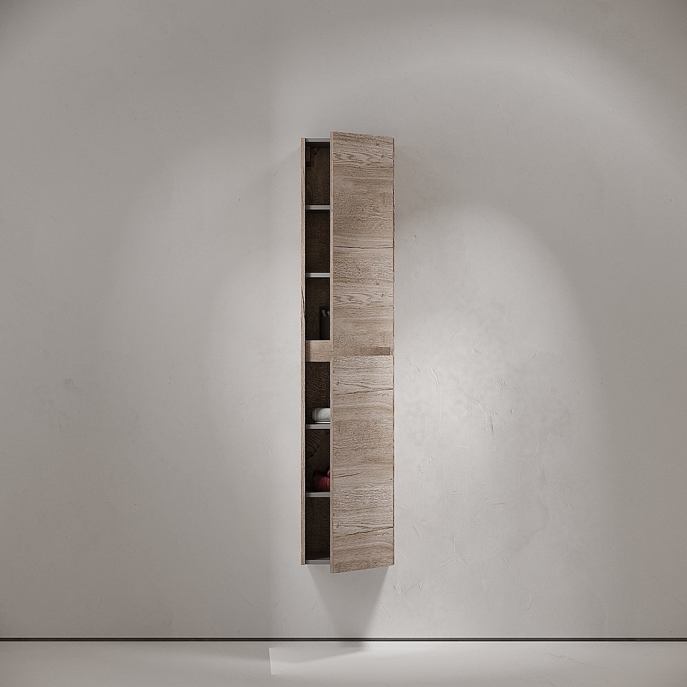 Пенал Sancos Libra PLB35EG дуб галифакс натуральный для ванной в интернет-магазине сантехники Sanbest