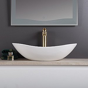 Раковина накладная BelBagno 60,5 BB1404 белая купить в интернет-магазине Sanbest