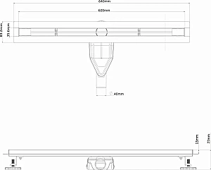 Душевой лоток Esbano Slim 60 SIDE-60SG ESTRSLMSIDE60SG золото матовое купить в интернет-магазине Sanbest