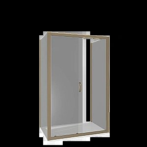 Душевой уголок Good Door JAZZ WTW+SP+SP 140х80 стекло прозрачное/профиль золото купить в интернет-магазине Sanbest
