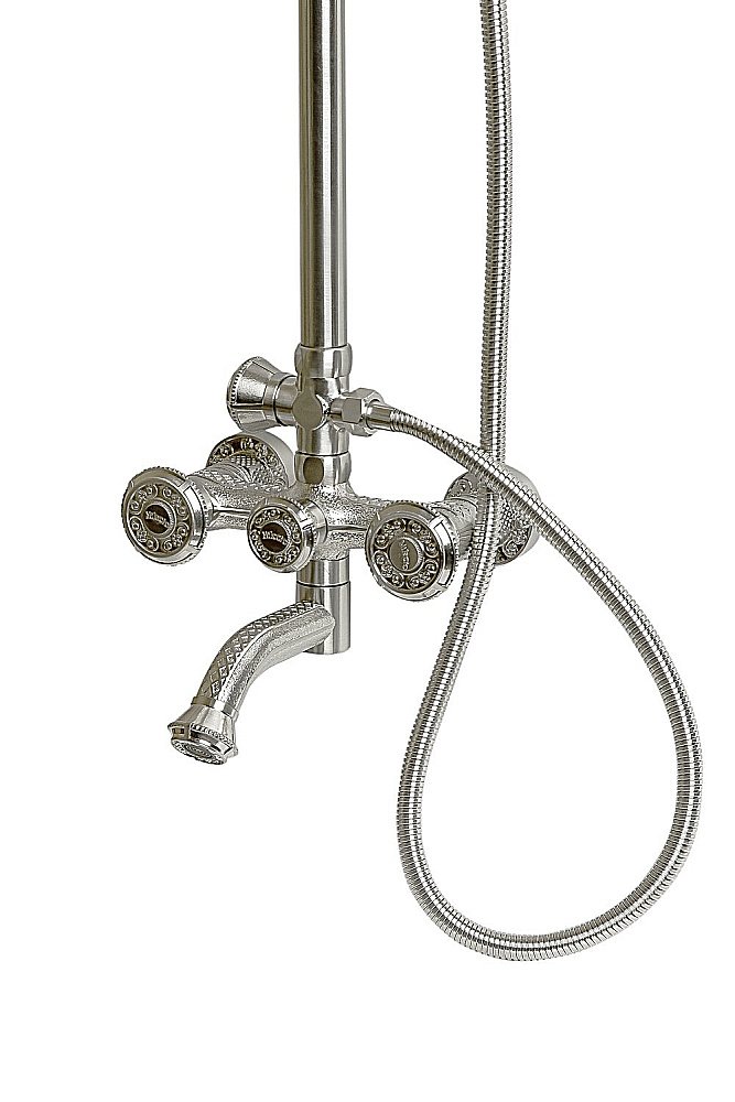 Душевая система Milacio Almeria MC.100.1SL серебро купить в интернет-магазине сантехники Sanbest