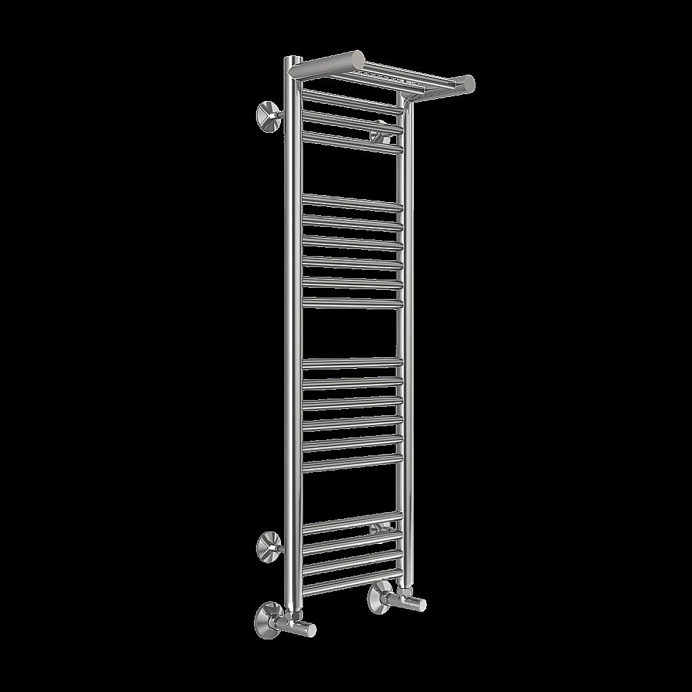 Полотенцесушитель водяной с полочкой Terminus Аврора П20 300х1000 купить в интернет-магазине сантехники Sanbest