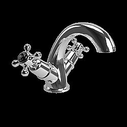 Смеситель для раковины Burlington CL45-QT BLA хром/чёрный купить в интернет-магазине сантехники Sanbest