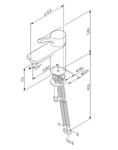 Смеситель для раковины AM.PM X-Joy S F85B02100 купить в интернет-магазине сантехники Sanbest