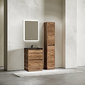 Тумба с раковиной Sancos Libra 60 LB60FECH дуб чарльстон для ванной в интернет-магазине Sanbest