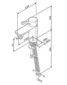 Смеситель для раковины AM.PM X-Joy S F85B02100 купить в интернет-магазине сантехники Sanbest