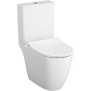Унитаз напольный Vitra Sento Rim-Ex 9830B003-7204 безободковый, с бачком, с крышкой микролифт купить в интернет-магазине Sanbest
